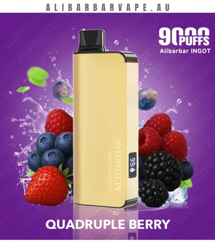 ALIBARBAR INGOT 9000 Puffs Quadruple Berry
