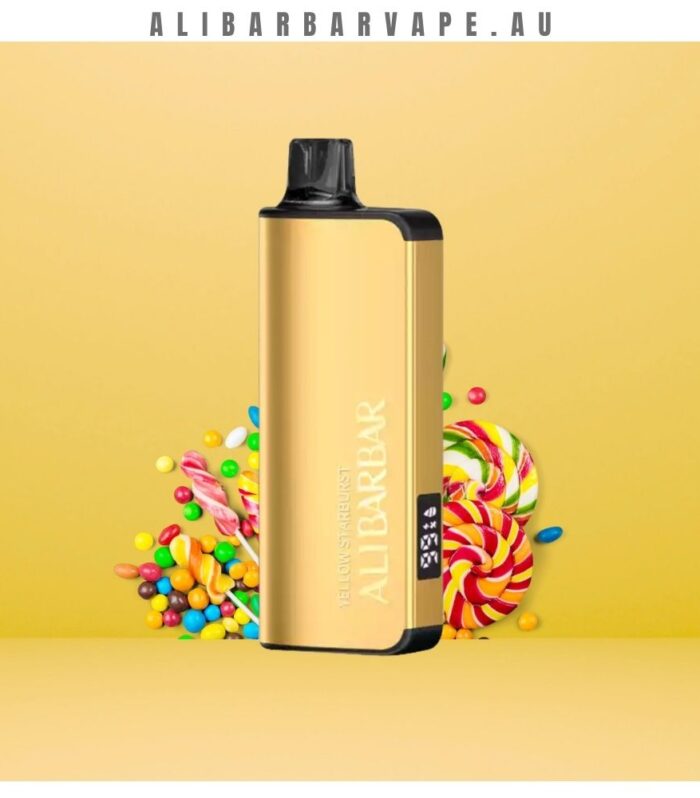 ALIBARBAR INGOT 9000 Puffs Yellow Starburst