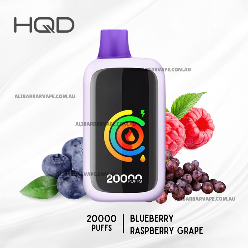 HQD Cuvie Slick 20000 Puffs Blueberry Raspberry Grape
