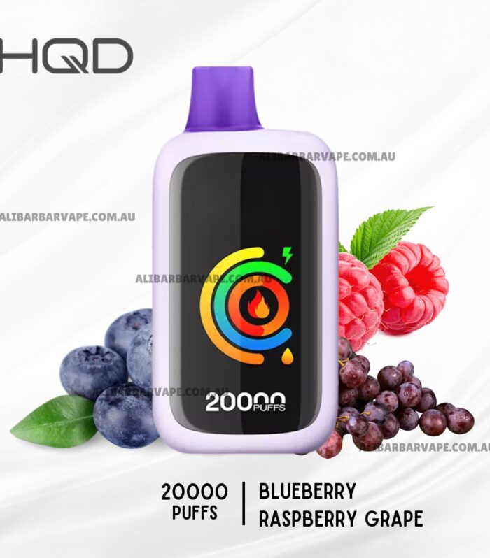 HQD Cuvie Slick 20000 Puffs Blueberry Raspberry Grape
