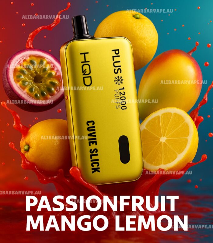HQD Cuvie Slick Plus 12000 Puffs Passionfruit Mango Lemon