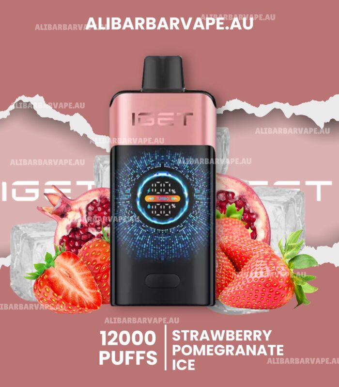 Iget One 12000 Puffs Strawberry Pomegranate Ice