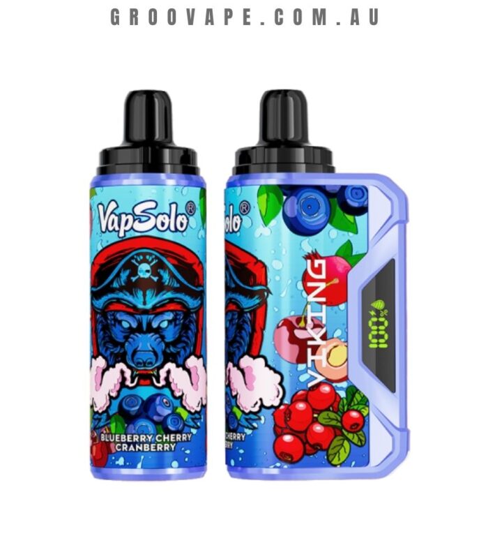 VapSolo 12000 Puffs Blueberry Cherry Cranberry