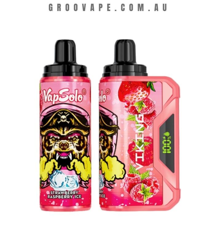VapSolo 12000 Puffs Strawberry Raspberry Ice